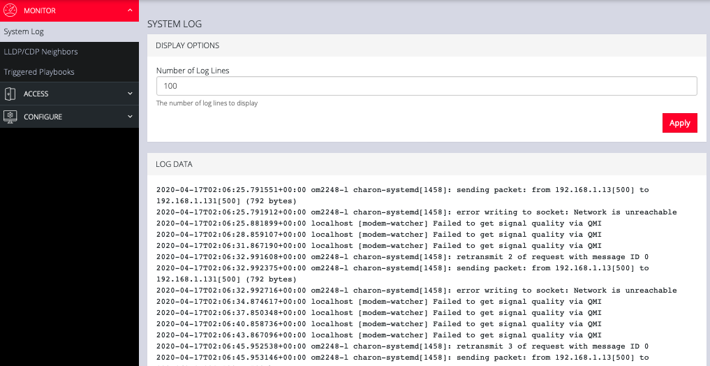 System Log