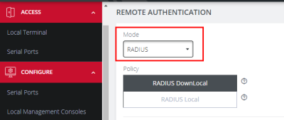 Configure RADIUS Authentication