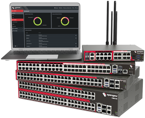 Lighthouse Screenshot and Opengear Appliances