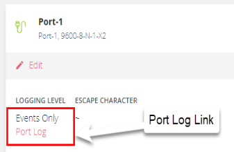 Portcode Log Access Serial Ports